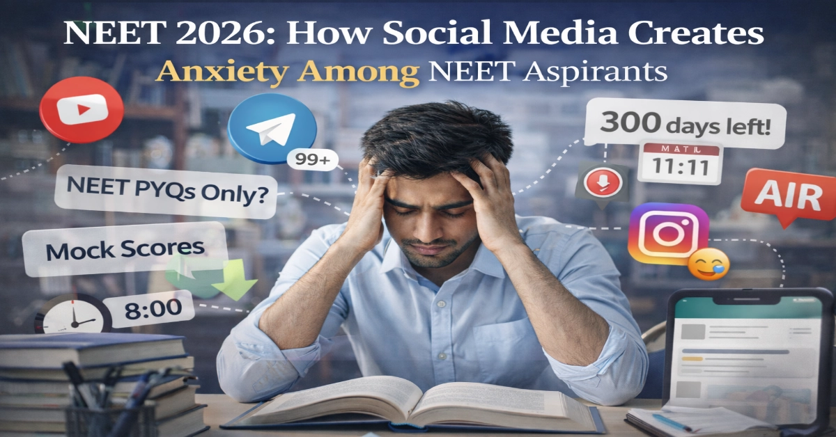 NEET 2026: How Social Media Creates Anxiety Among NEET Aspirants.