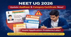 NTA Issues Advisory for NEET UG 2026 Applicants