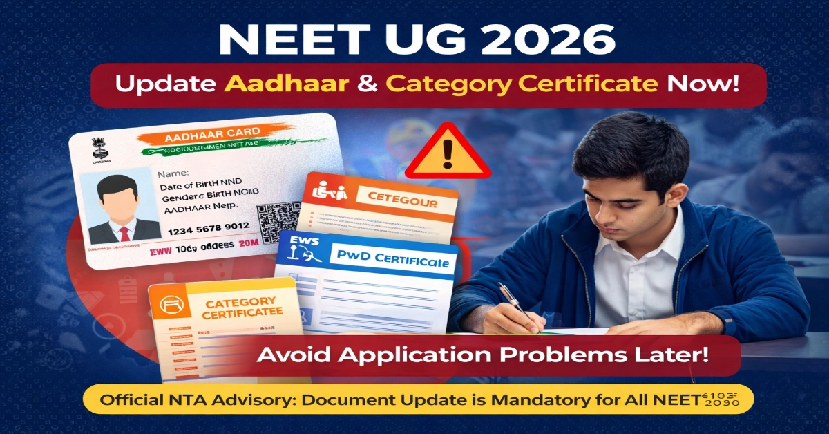 NTA Issues Advisory for NEET UG 2026 Applicants