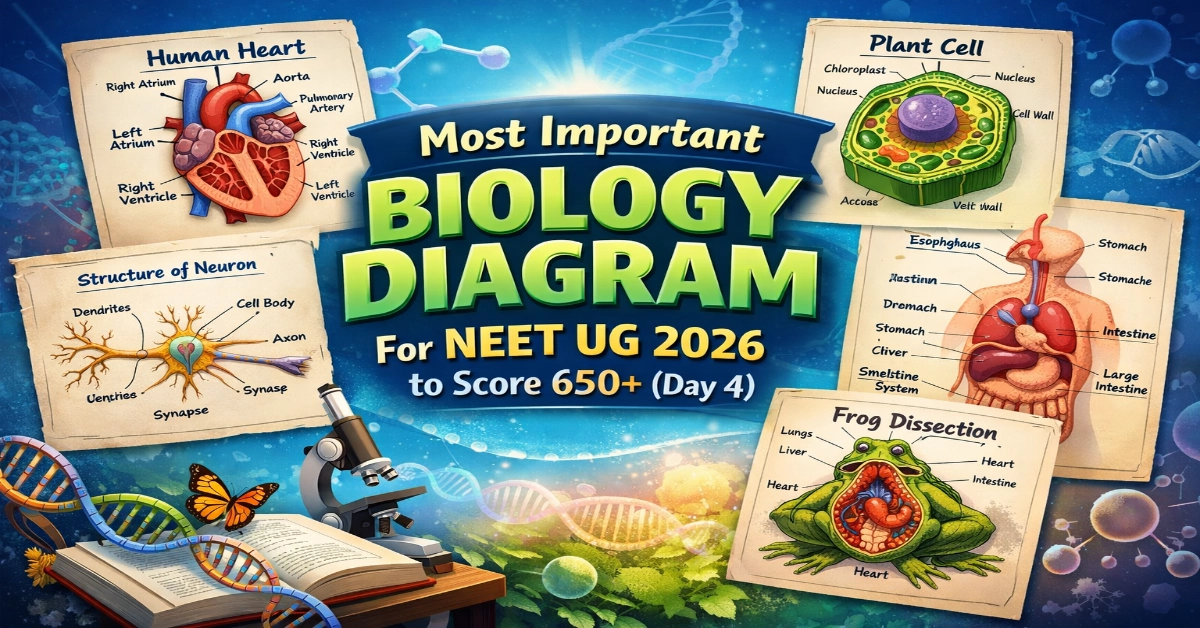 Most Important Biology Diagram For NEET UG 2026 to Score 650+ (Day 4)