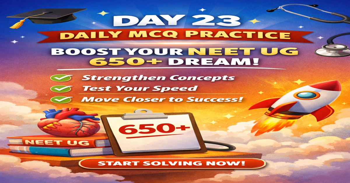 NEET UG 2026 Daily Practice Questions (DAY 23)