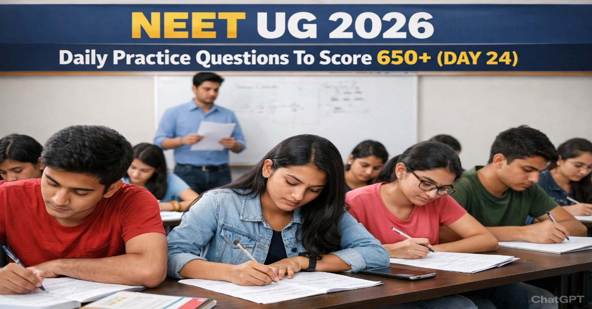 NEET UG 2026 Daily Practice Questions To Score 650+ (DAY 24)