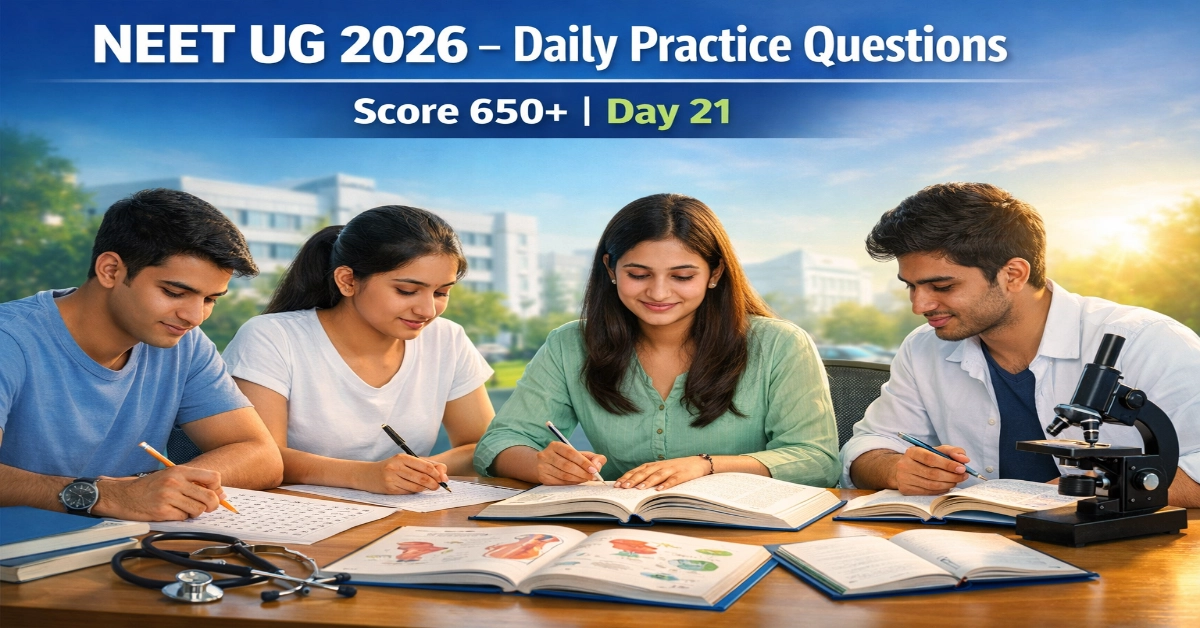 NEET UG 2026 Daily Practice Questions (DAY 21)