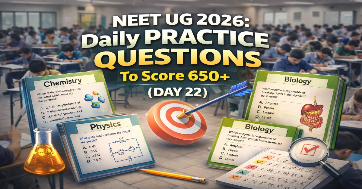 NEET UG 2026: Daily Practice Questions (DAY 22)