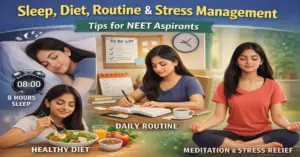 Sleep, Diet, Routine & Stress Management Tips for NEET Aspirants.