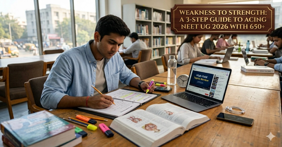 Identify & Fix Your Weak Areas in 3 Steps to Score 650+ in NEET UG 2026