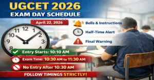 KEA UGCET 2026: Karnataka Examinations Authority Releases Detailed Bell Schedule for Exam Day