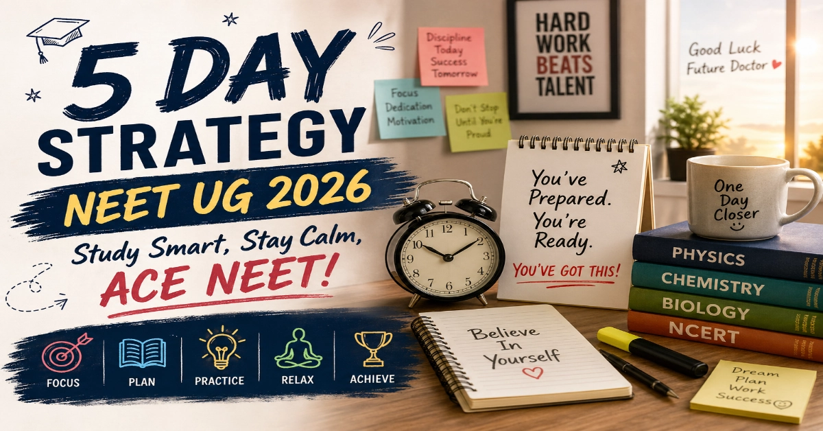Last 5 Days NEET UG 2026 Power Plan to Score 650+