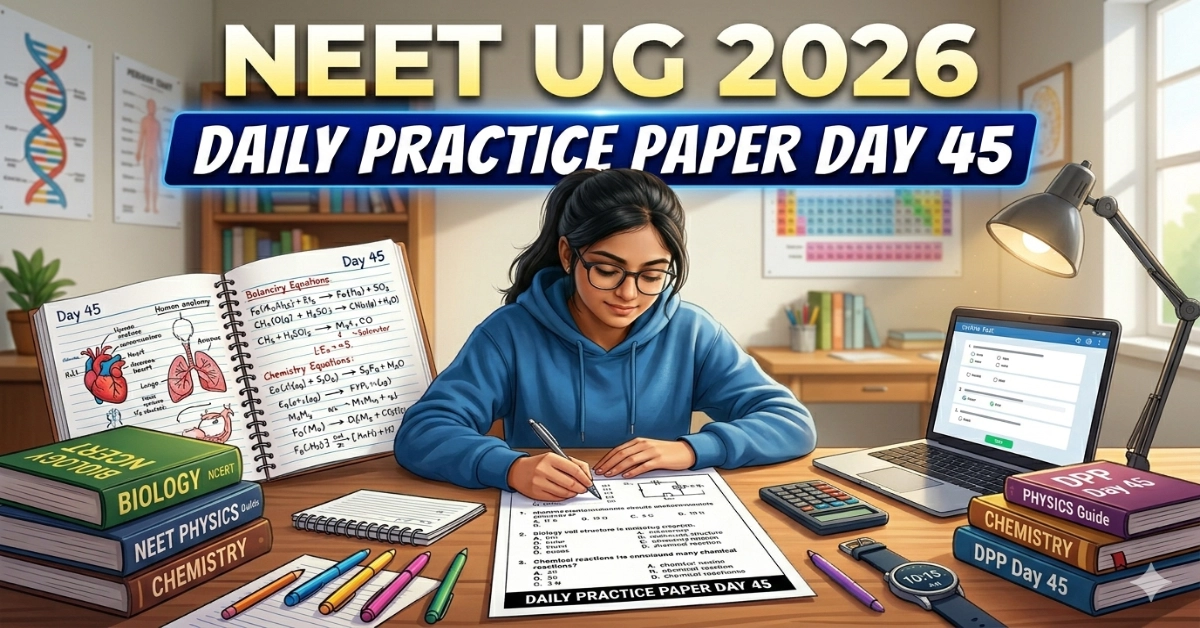 NEET UG 2026 Daily Practice Paper Day 45