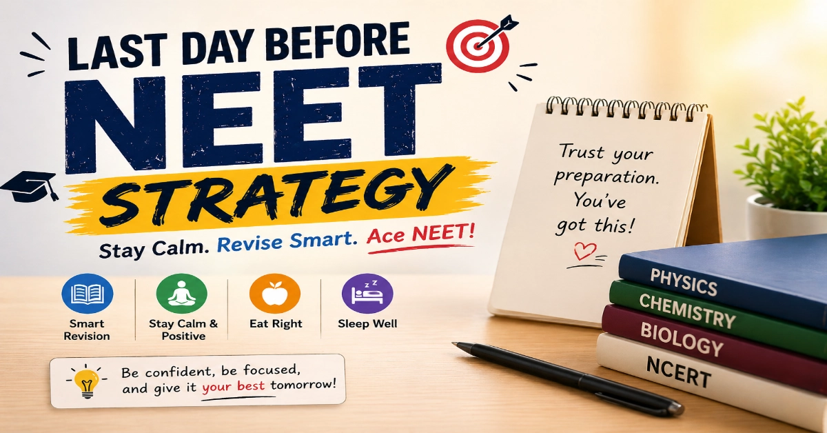 NEET UG 2026 Last Day Strategy
