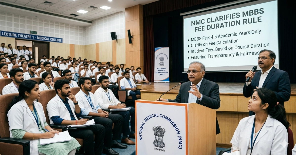 NMC Clarifies MBBS Fee Duration Rule