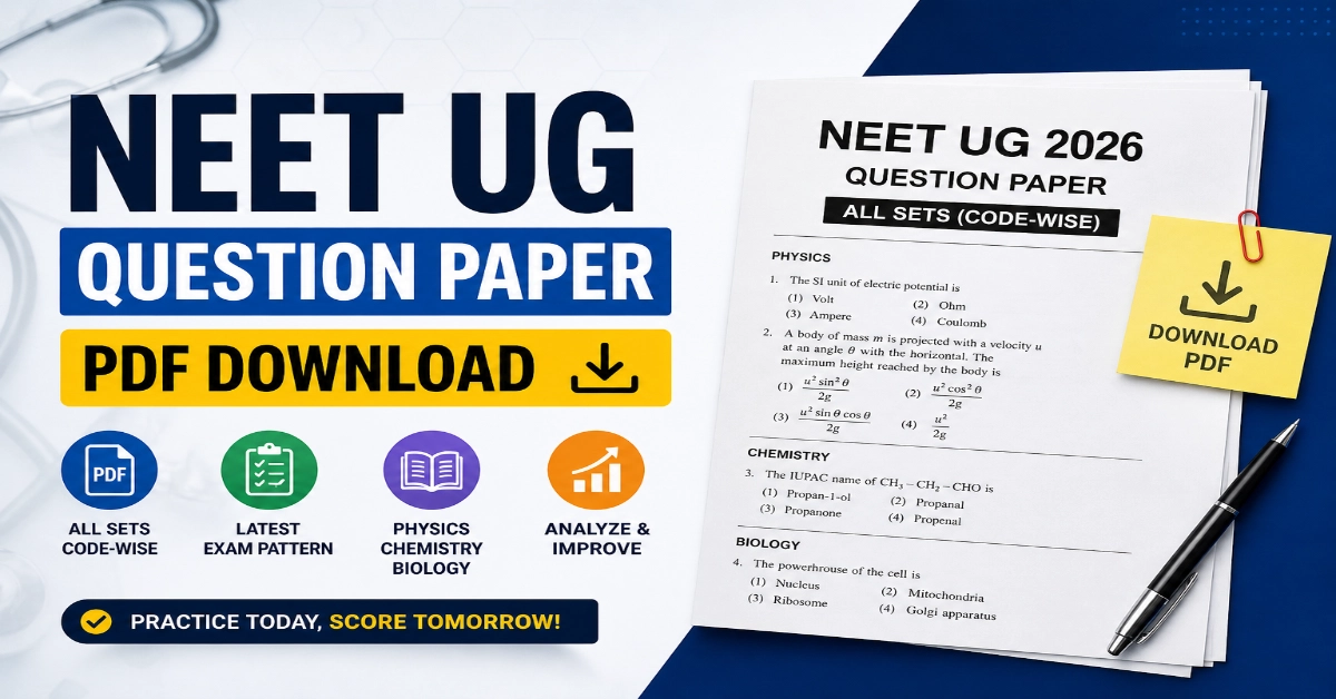 NEET UG 2026 Question Paper PDF Download