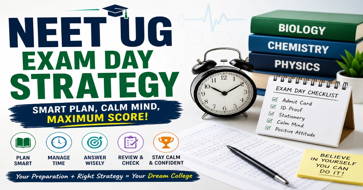NEET UG Exam Day Strategy 2026 to Maximize Your Score