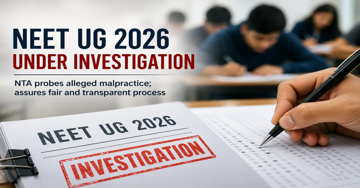 NTA Issues Clarification on NEET UG 2026