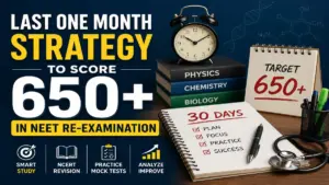Last 20 Days Strategy to Score 650+ in NEET Re-Examination 2026