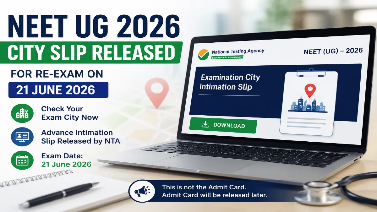 NTA Issues Advance Intimation for NEET Re-Examination 2026