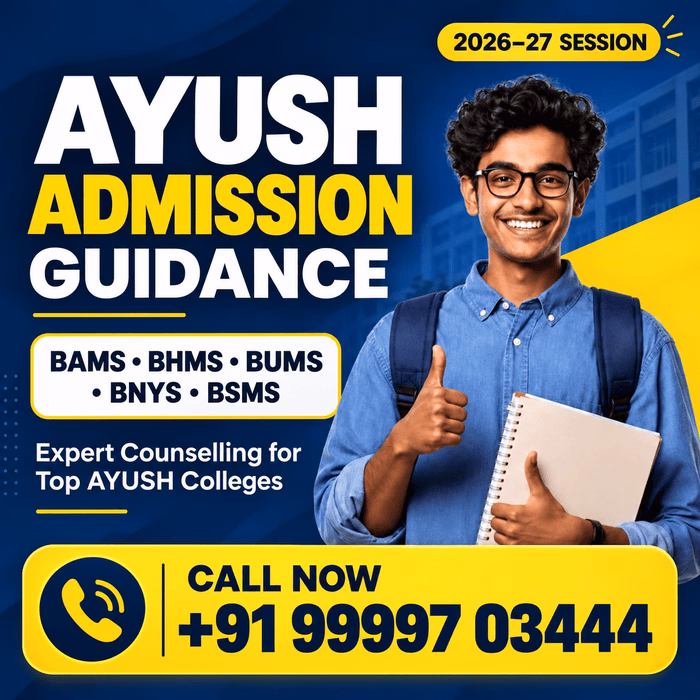 AYUSH Admission in India – Call +91 99997 03444