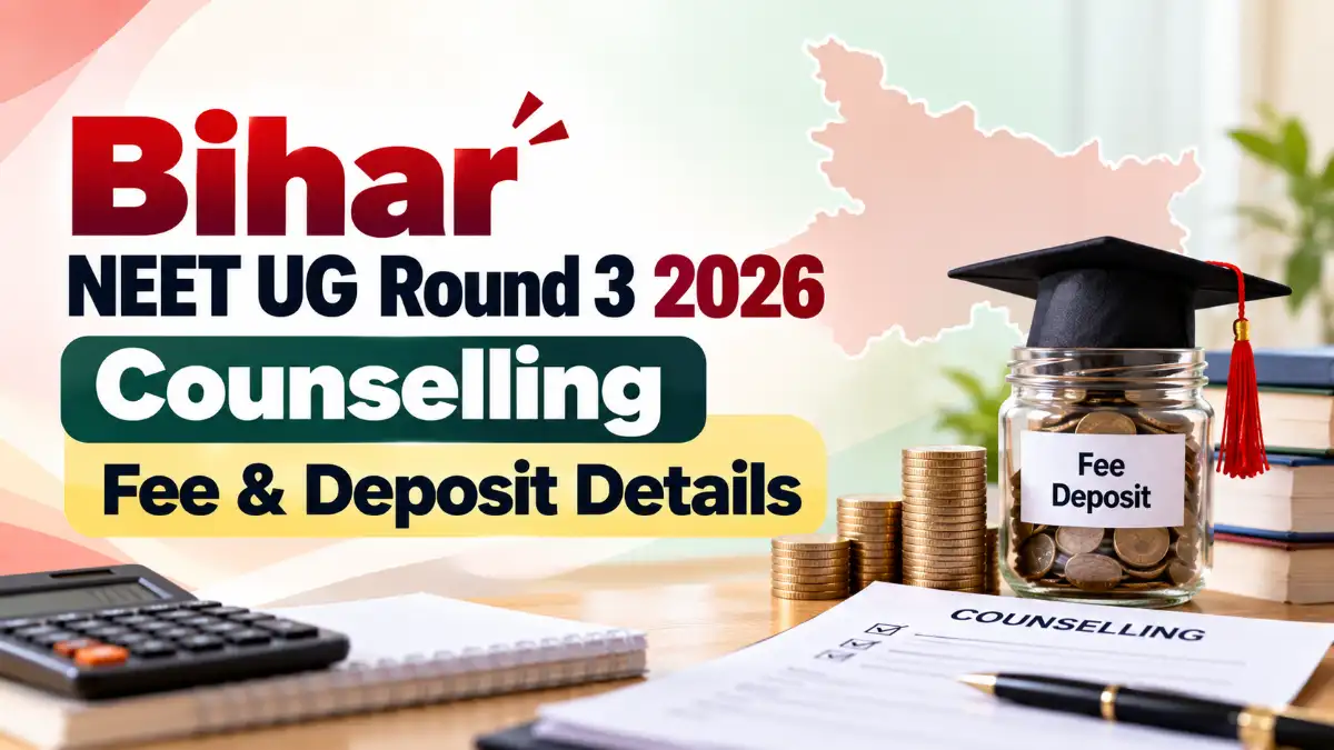 Bihar NEET UG Round 3 Counselling 2026 Fee & Deposit Details
