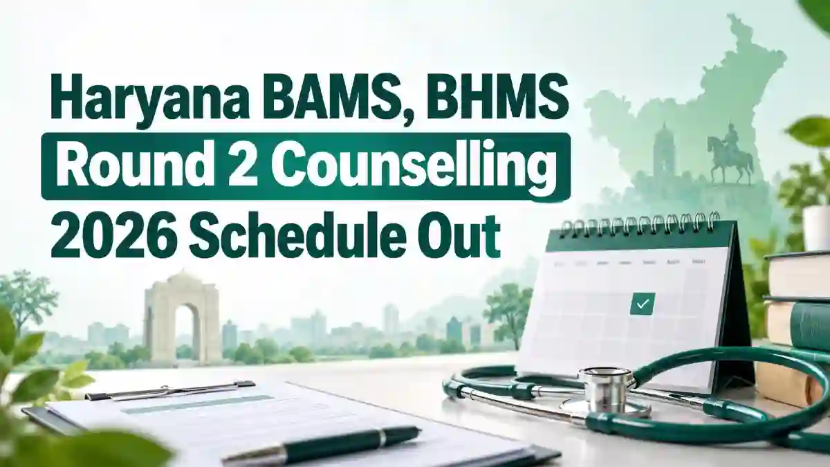Haryana BAMS, BHMS Round 2 Counselling 2026