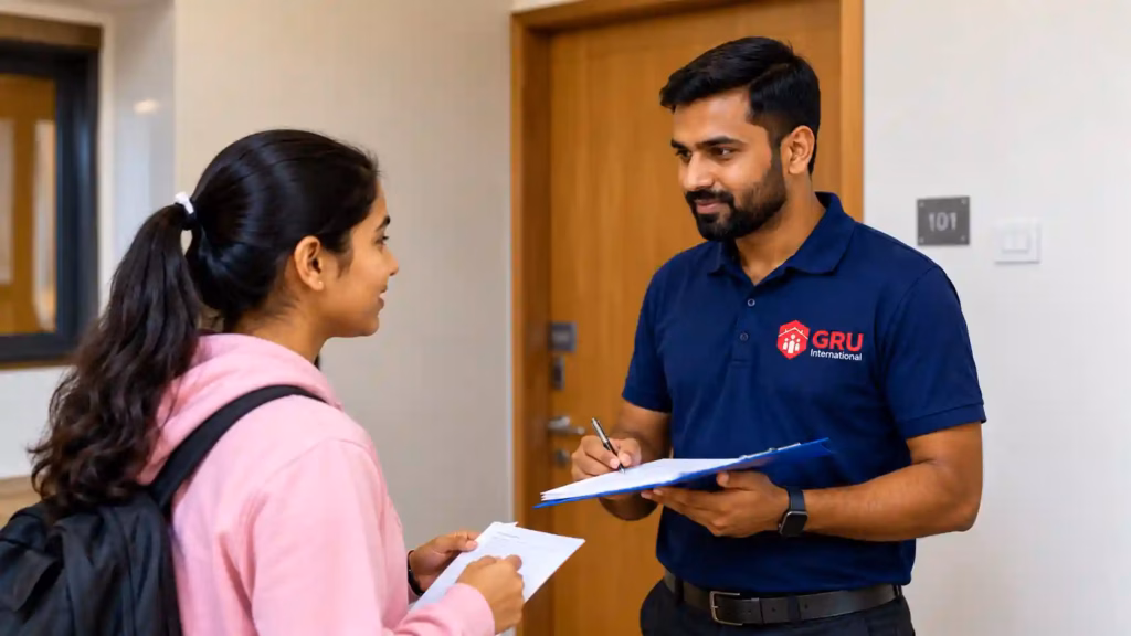 Student Assistance at GRU International Hostel